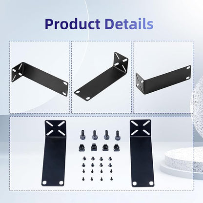 Rack Mount Kit for 7.9 inch Switches, Adjustable Rack Ears for Netgear - Image 5