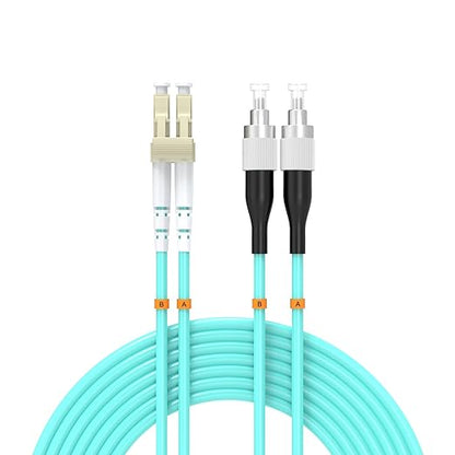 OM3 Fiber Patch Cable 7.5Meter/25ft, LC/UPC-FC/UPC Fiber Optic Cable Cord LSZH by Buacoz