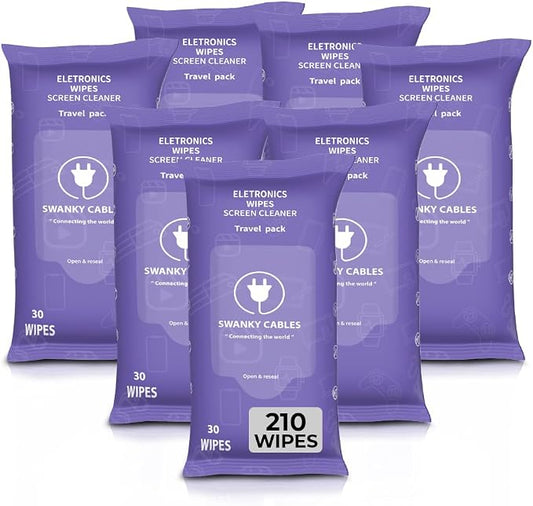 Screen Cleaner Wipes: Electronic Wipes by SWANKYCABLES