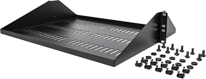 StarTech.com 2U Server Rack Shelf, Center Mounted Universal Vented Rackmount - Image 6