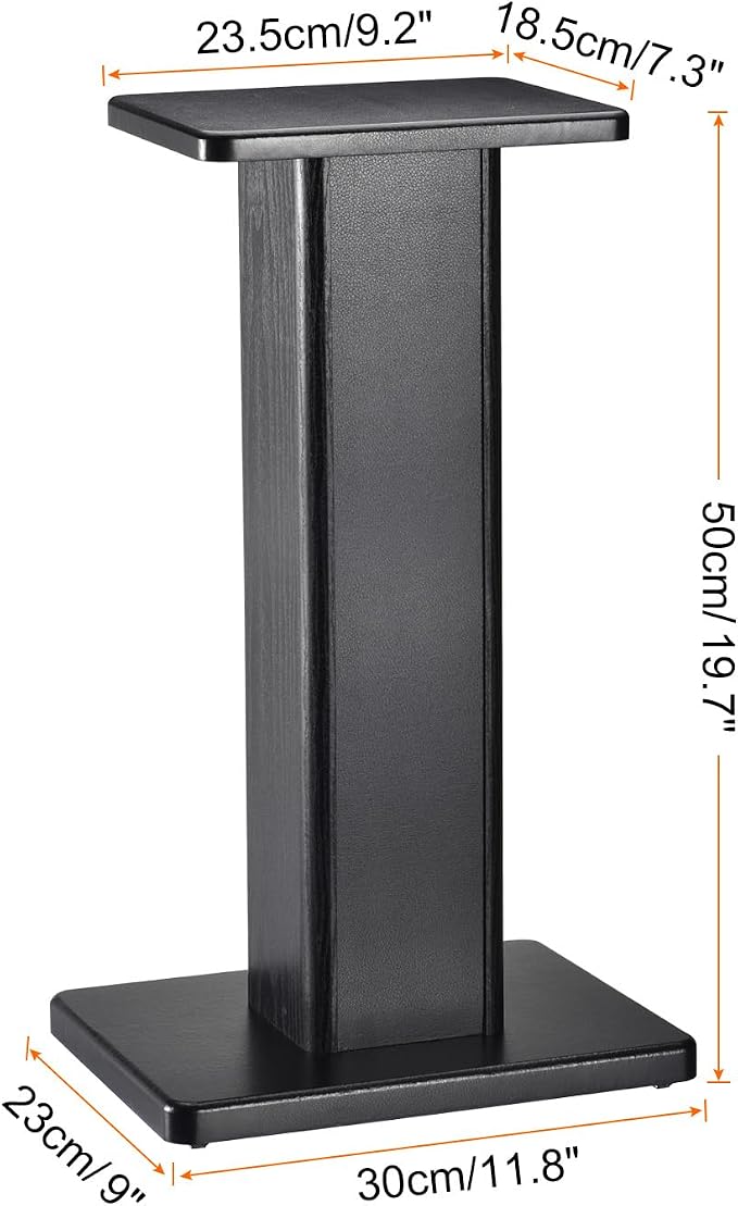 MECCANIXITY Wood Speaker Stands, 2 Pack 19.7 Inch Universal Speaker Stand - Image 2