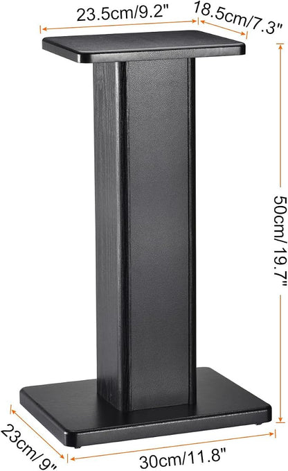 MECCANIXITY Wood Speaker Stands, 2 Pack 19.7 Inch Universal Speaker Stand - Image 2