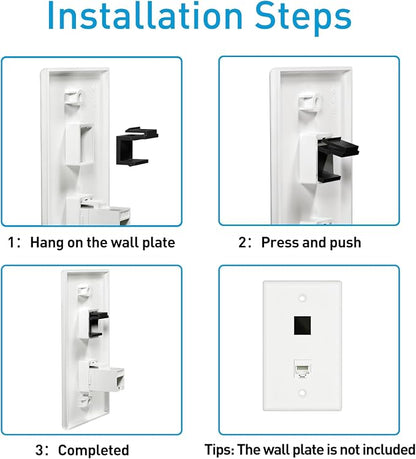 50-Pack Blank Keystone Jack Inserts - Image 3