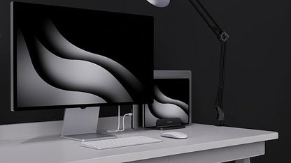 Dual Aluminum Vertical Laptop Stand Organizer, Sturdy Notebook Computer Holder - Image 7