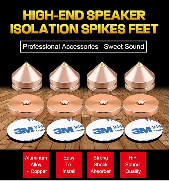 4Pcs Speaker Spikes Floor Protectors Shockproof Speaker Isolation Spikes - Image 5