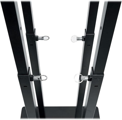 Rockville RTP33-TV Black Totem DJ Speaker/Lighting Stand, Detachable TV Mount - Image 4