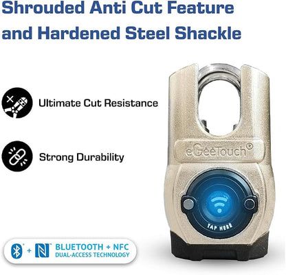 5th GEN Outdoor Smart Padlock – Keyless Bluetooth & NFC Lock, Heavy-Duty - Image 2