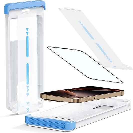 Screen Protector for iPhone 15 Pro Military Grade Tempered Glass Auto-Alignment by DDDDECADE