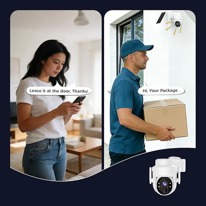 2K Solar Security Wireless Camera Outdoor, 2 Pack 2.4Ghz WiFi Battery Camera - Image 8