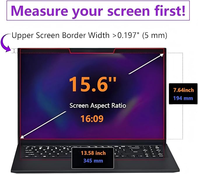 Magnetic Detachable Laptop Privacy Screen - Image 2
