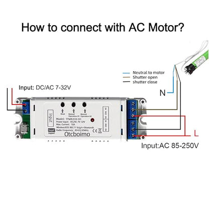 WiFi Electric Linear Actuator Controller, 2 Channel DC12V 24V, Tuya Smart WiFi - Image 4