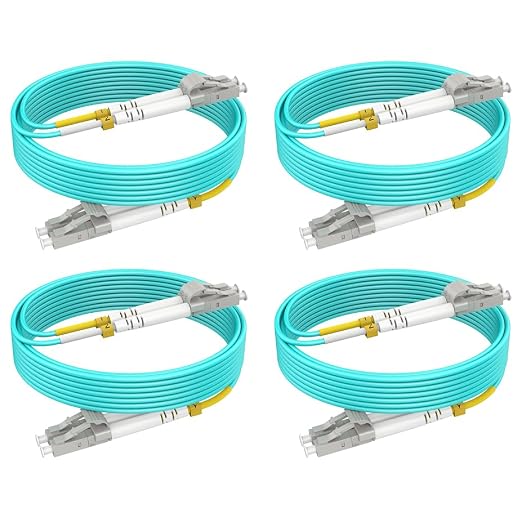 OM3 LC to LC Fiber Patch Cable Multimode 13ft/4m, MM Fiber Optic Patch Cable by RamboCables