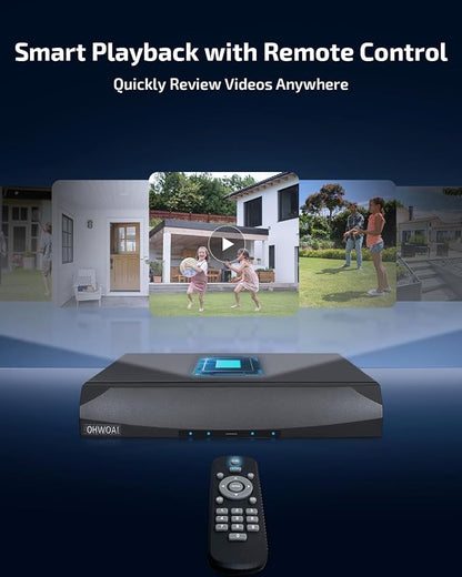 Two-Way Audio PoE Security Camera System Outdoor, 5MP Wired Cameras - Image 5