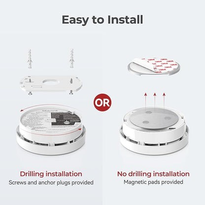 SITERLINK Smoke Detectors 10 Year Battery Operated, Smoke Alarm - Image 5