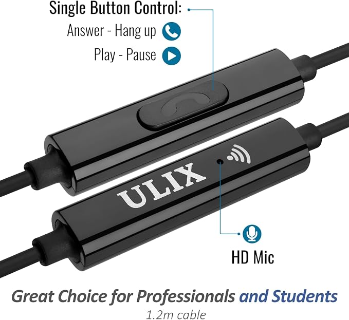 UliX Rider Wired Earbuds in-Ear Headphones, Earphones - Image 3