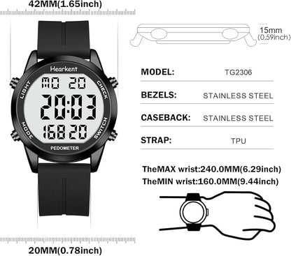 Pedometer Watch for Walking for Senior No App Required - Image 7