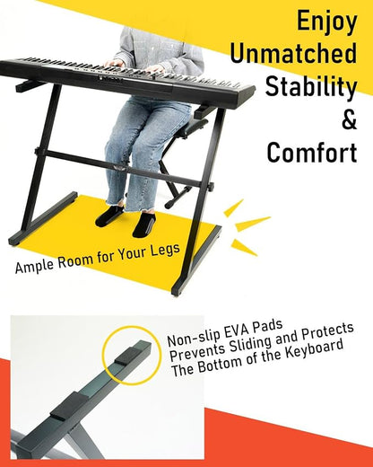 Stage Rocker Z-Style Keyboard Stand, Adjustable Width - Image 4