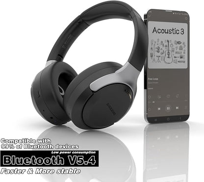 LC30Pro Hybrid Active Noise Cancelling Headphones, 100H Playtime Bluetooth - Image 5