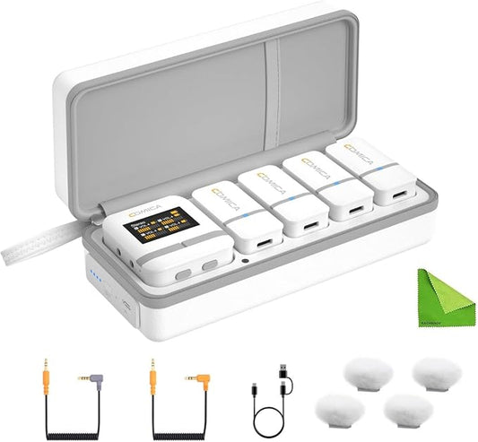 comica Vimo Q Four-Channel Mini Wireless Lavalier Microphone System by COMICA