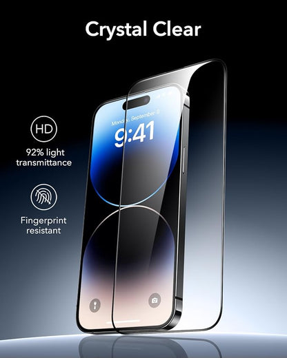 ESR 3 Pack 9H+ Glass for iPhone 14 Pro Screen Protector, Armorite Ultra-tough - Image 8