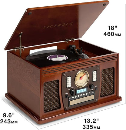 Victrola Navigator 8-in-1 Bluetooth Record Player - Image 9