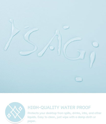 YSAGi Non-Slip Leather Desk Pad, Waterproof Laptop Computer Desk Keyboard Mat - Image 3