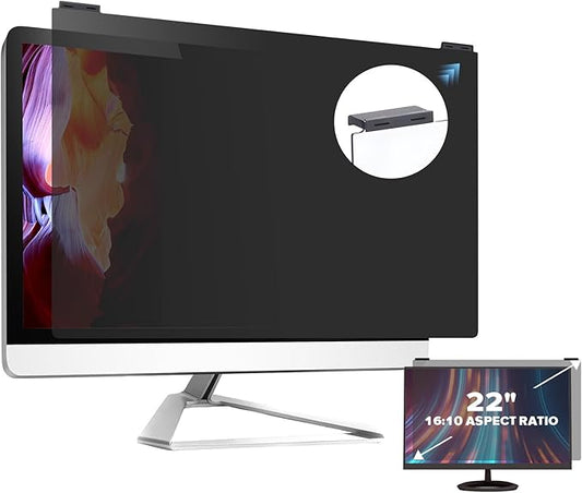 Computer Privacy Screen Filter 22 Inch, 9H Hardness Hanging Computer Screen by Verponity