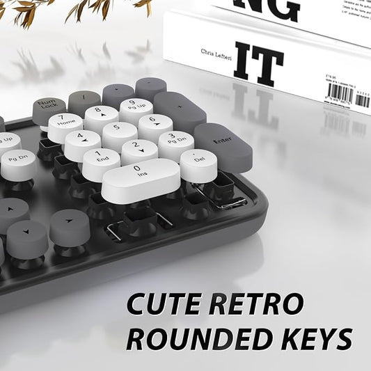 Wireless Keyboard and Mouse, KOOTOP Cute Keyboard and Mouse, 2.4G Wireless - Image 2