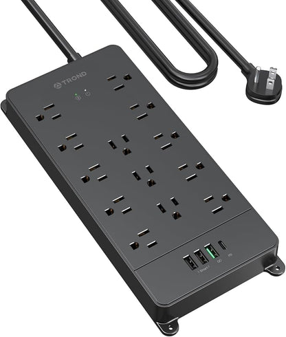 TROND Surge Protector Power Strip, 5ft Heavy Duty Extension Cord by TRONDOfficial