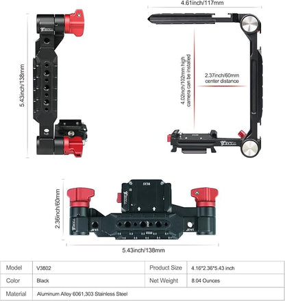SY38 Camera Quick Release Foldable Half Cage, Camera Cage Compatible - Image 6