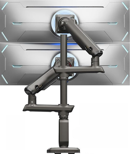 HUANUO Dual Monitor Arm for 13-49" Ultrawide Screens up to 40 lbs, Heavy Duty by HUANUO