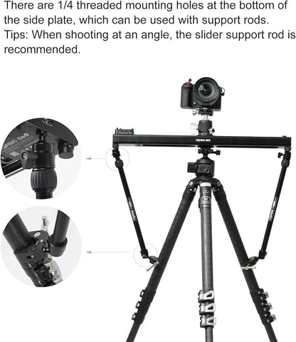 Accsoon Camera Slider Support Arm, Adjustable Tripod Stability Arm - Image 4