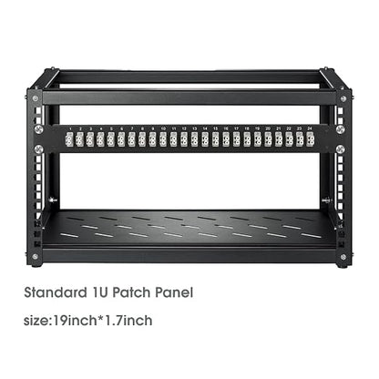 1U Fiber Patch Panel with 48 LC OM1/OM2 Multimode Fiber Optic Couplers - Image 4