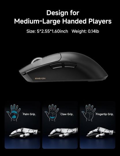 S9 Pro Wireless Gaming Mouse, 59G Ergonomic Computer Mouse, Triple Modes - Image 6