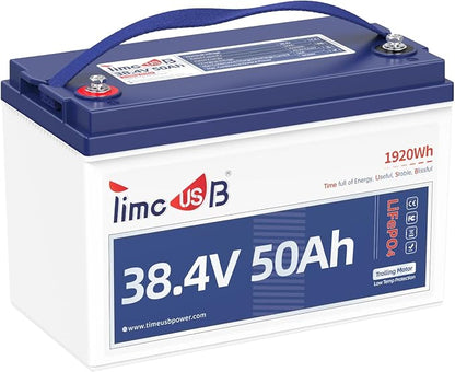 36V 50Ah Lithium Battery, Timeusb 36V LiFePO4 Battery by Timeusb
