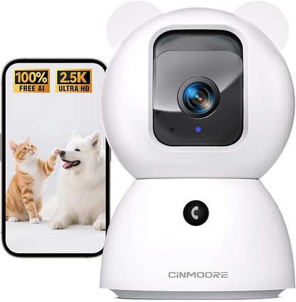 2.5K Pet Camera Indoor with Phone App, Dog/Cat Camera | 4MP Indoor Camera by Unknown
