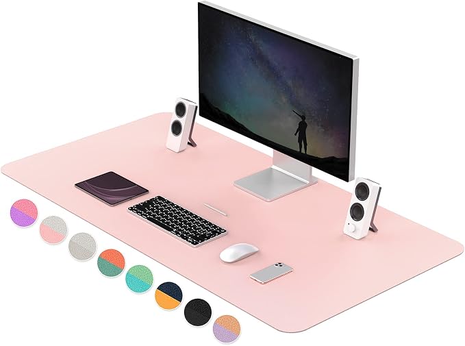 Dual-Sided Multifunctional Desk Pad, Waterproof Desk Blotter Protector by YSAGi