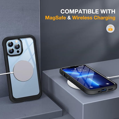Miracase Glass Case for iPhone 13 Pro Max 6.7 inch, Upgrade Full-Body Clear - Image 6