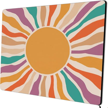 Square Mouse Pad Retro Sun, Personalized Premium-Textured Custom Mouse Mat - Image 7
