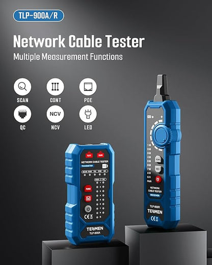 TESMEN TLP-900AR Network Cable Tester, Continuity, RJ11 RJ45, - Image 2