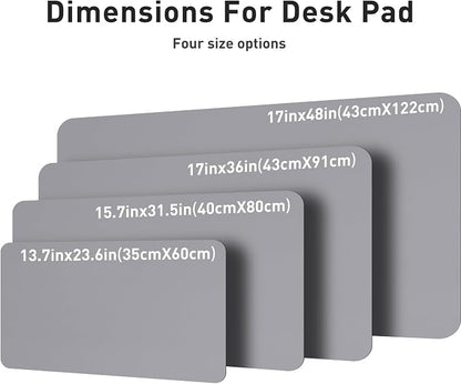 Aothia Leather Desk Pad Protector, Mouse Pad, Office Desk Mat, Non-Slip PU - Image 6