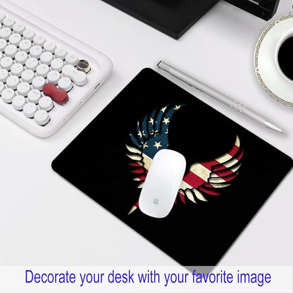 America Flag Mouse Pad Personalized Art Design Computer Laptop Non-Slip Rubber - Image 7