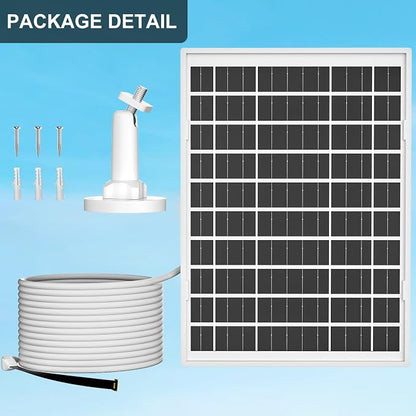 iTODOS 6W Solar Panel for myQ Smart Garage Door Video Keypad, 16.4Ft Outdoor - Image 6