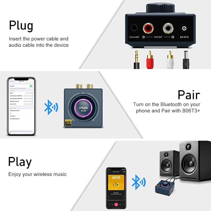 YMOO B06T3+ LDAC Bluetooth 5.2 Receiver - Image 7