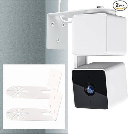 2Pack Metal Wall Mount Bracket for Wyze Cam Pan V3/V2, Wyze Cam V4/V3/V2 by DurableAdaptableWeatherpr