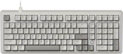 FIRSTBLOOD ONLY GAME. AK980 Wired Mechanical Keyboard, 101Keys Full Layout by FIRSTBLOODONLYGAME