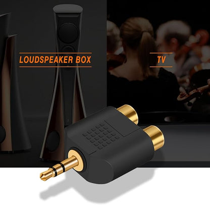 ANDTOBO 3.5 mm TRS to Dual RCA F, 3.5mm Stereo Male to Dual RCA Female Audio - Image 6