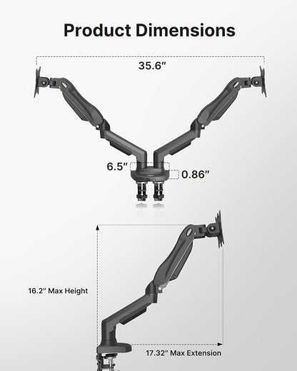 HUANUO Dual Monitor Stand - Image 5