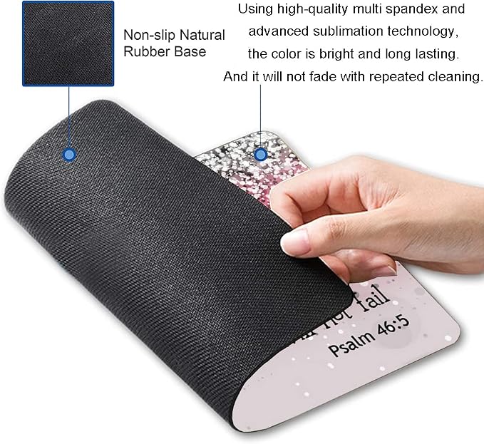 Hokafenle Mouse Pad, Psalm 46:5 God is Within Her, She Will not Fall - Image 2