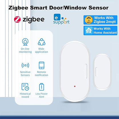 Haozee Door and Window Sensor, Requires Zigbee Hub, Zigbee Connection, Wireless - Image 2